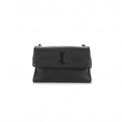 YSL MEDIUM WEST HOLLYWOOD MONOGRAM FOLD-OVER GREY 165589 (28*18*11cm)
